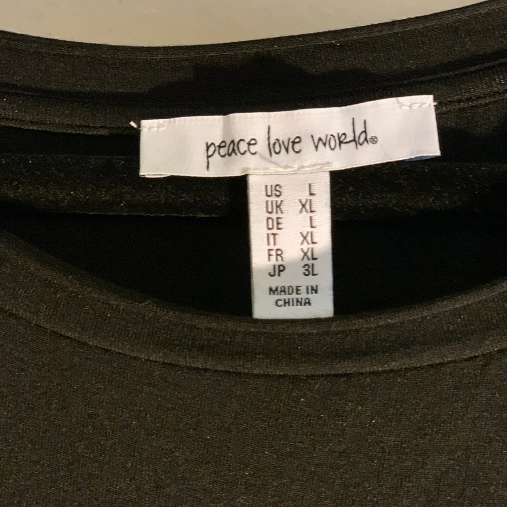 Peace Love World Comfy Affirmation Pullover - Picture 3 of 5